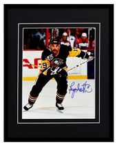 Bryan Trottier Signed Framed 11x14 Photo Display Penguins Islanders image 5
