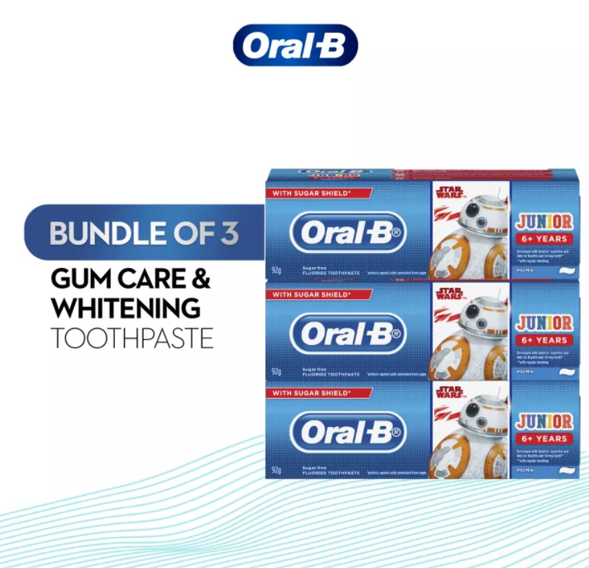 Oral-B Star Wars Kids Toothpaste Value Bundle (92g x 3)