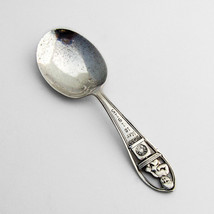 Birth Record Baby Spoon Openwork Handle Watson Sterling Silver Mono - $67.56