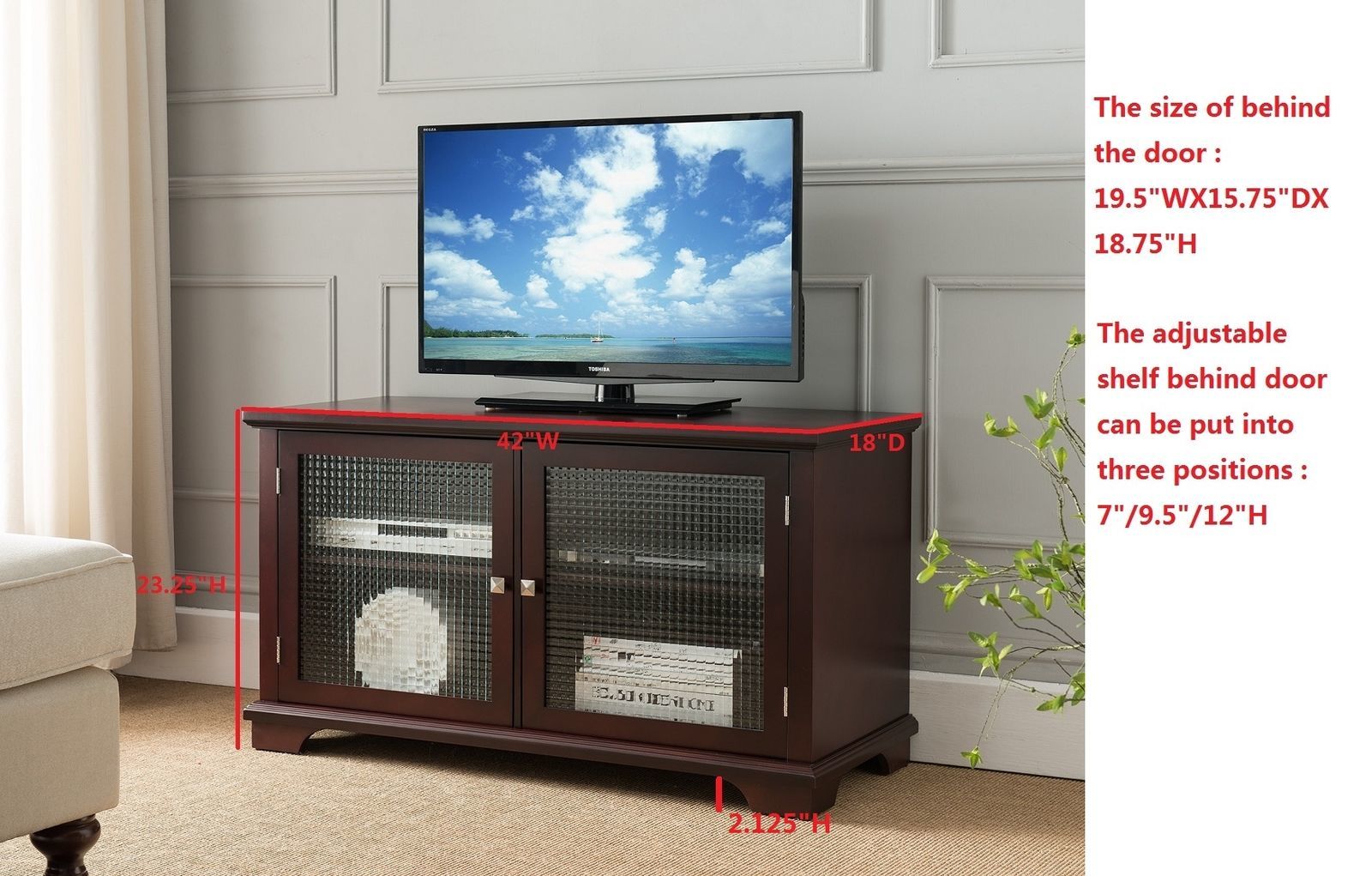 Kings Brand Tv Stand Entertainment Center And 50 Similar Items