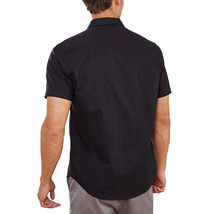 Coofandy Men's Classic Fit Embroidered Lightweight Linen Short Sleeve Shirt  3XL image 2