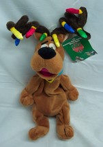 WB Studio Store SCOOBY-DOO DOG W/ CHRISTMAS LIGHTS 12&quot; Bean Bag Animal NEW - $19.80