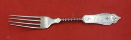 Duhme Brite Cut Sterling Silver Regular Fork twisted handle 7 1/4&quot; - $127.71