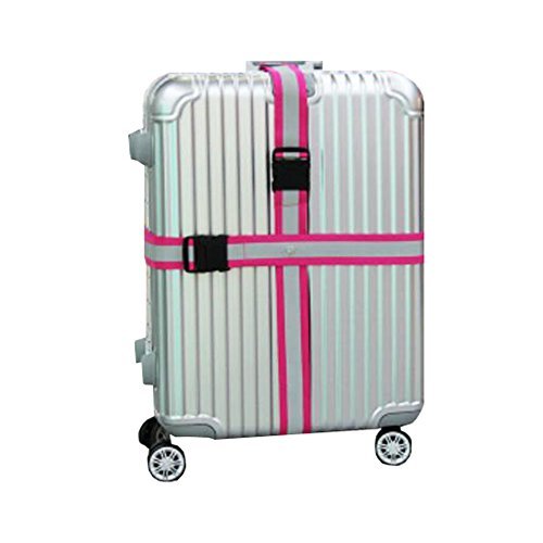 George Jimmy Reflective Rose Red Cross Suitcase Baggage Luggage Packing Belt