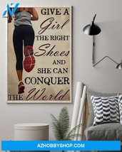 Running Give A Girl The Right Shoes Vertical Canvas Decor - $49.99