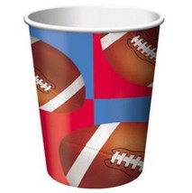 All Star Football 9 oz Beverage Drink Paper Cups 8 Per Package Party Supplies - $2.25