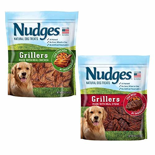 Nudges Duck Jerky Dog Treats 2 Flavor GRILLERS Bundle NudgesRp Dog
