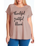 Womens Ladies Thankful Grateful Blessed Flowy Rayon Stretch A Line Loose... - $39.00
