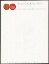 Vintage letterhead COCA COLA 50th Anniversary Arcadia Florida unused n-m... - $9.99