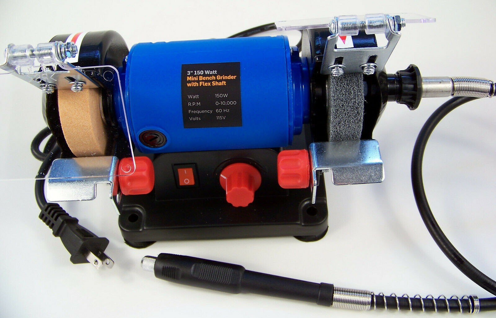 3 " Mini BENCH GRINDER / POLISHER with 40" FLEX SHAFT sand polish grind