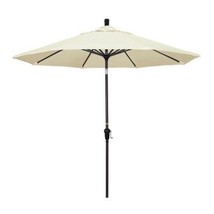 9 ft. Aluminum Market Auto Tilt Bronze Patio Umbrella in Canvas Pacifica  - $363.99