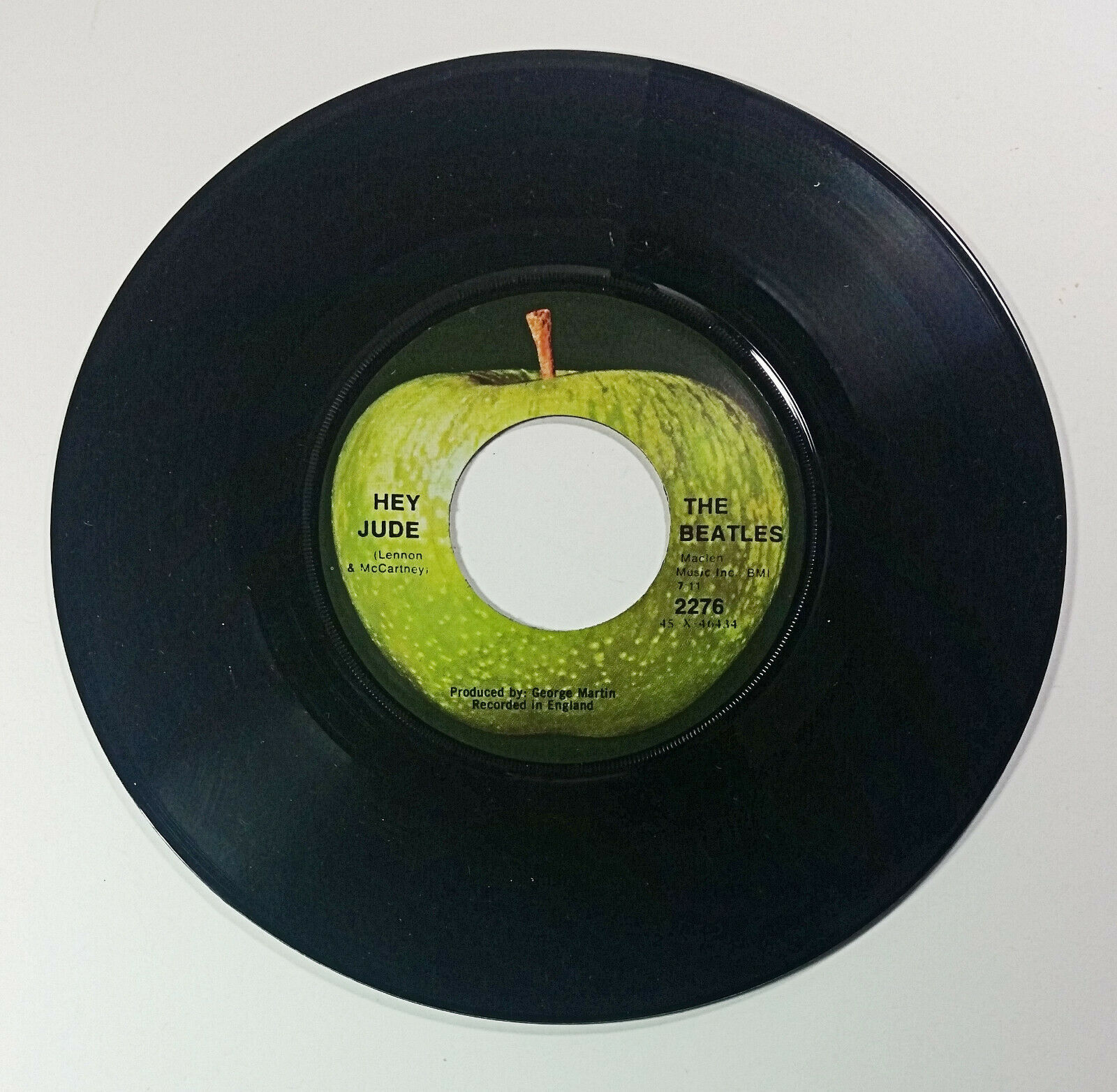 The Beatles On Apple Hey Jude Revolution Record 45 7in Vintage 2276 BMI ...