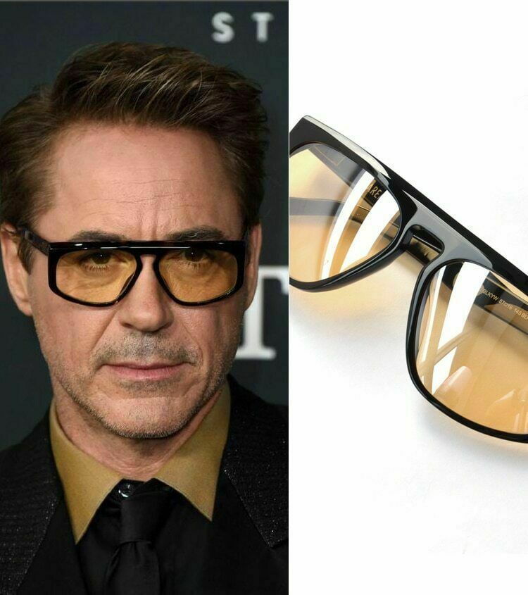 Iron Man Robert Downey Tony Stark Acetat Rahmen Modische Optische Herren...