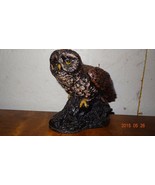 Vintage Owl Sculptured candle wax Carved - $27.00