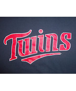 MLB Minnesota Twins Baseball Logo Navy Graphic Print T-Shirt - XL - $17.17