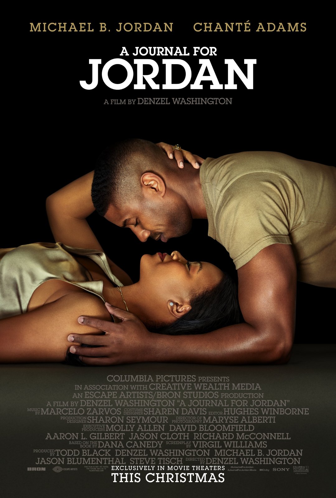 A Journal for Jordan Movie Poster Denzel Washington Michael B. Jordan Film Print