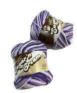2 Skeins Lily Sugar&#39;n Cream Yarn Ombres Super Size Purple Haze 3.5oz - $16.79