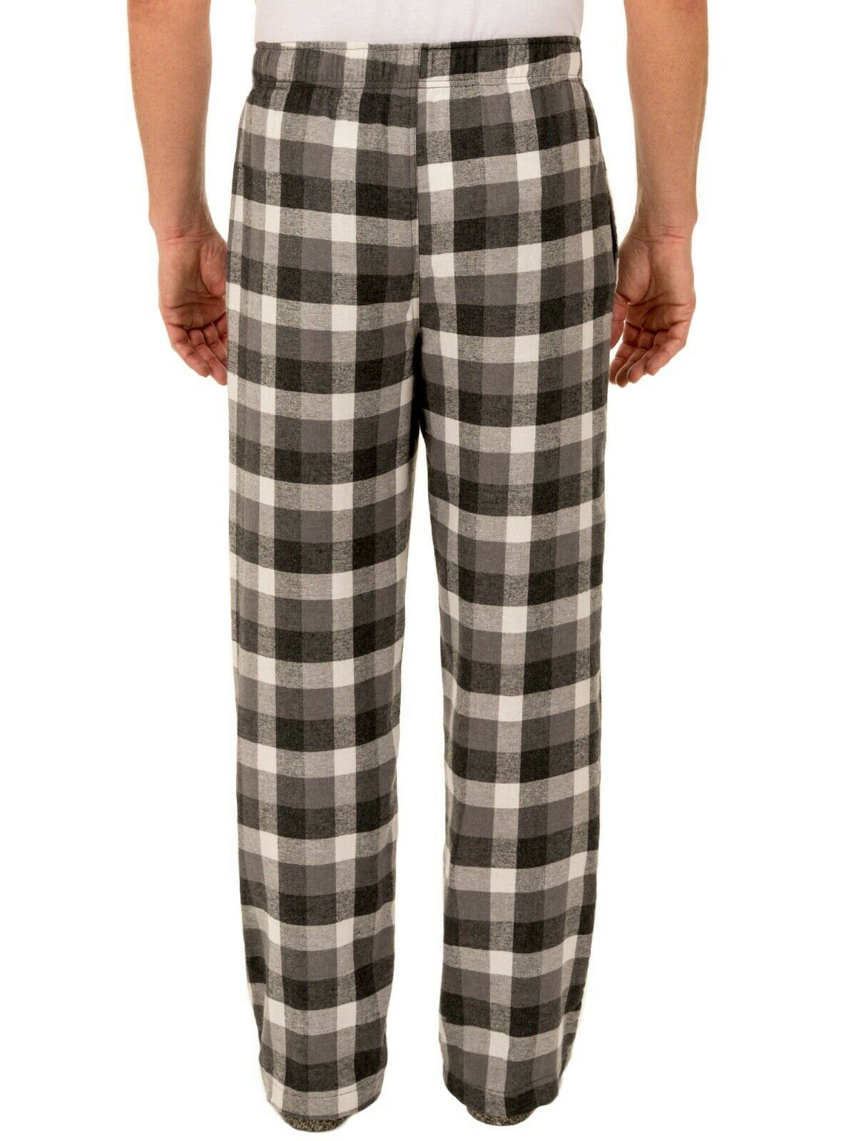 Fruit of the Loom Pajama Fleece Sleep Pants Gray Plaid Men's Size 4XL ...