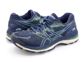 Asics Gel-Nimbus 20 Womens 7.5 Running Shoes Blue Lace Up Mesh Sneaker EUR 39 - $29.99