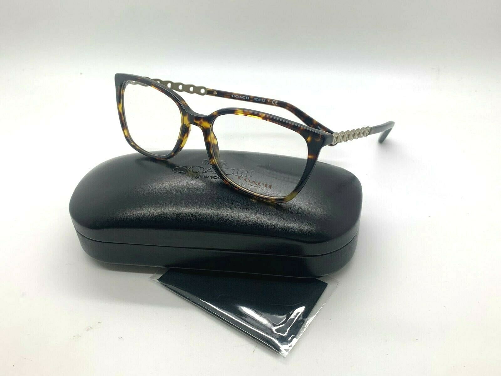 Coach Eyeglasses HC6122 5485 Dark Tortoise Size 52-17-140MM NEW ...