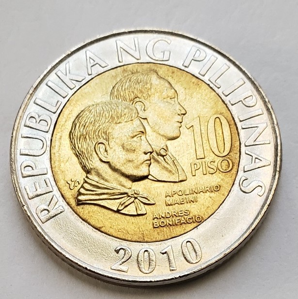 Banco Sentral Ng Pilipinas Ten Peso Apolinario Mabini, Andres Bonifacio ...