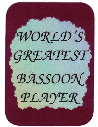 World's Greatest Bassoon Player Marching Band Choir Orchestra 3 x 4 Love Note