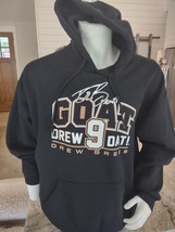 Mens New Orleans Saints Drew Dat The Goat Brees Black Pullover Hoodie XL ⚜️ - $24.99