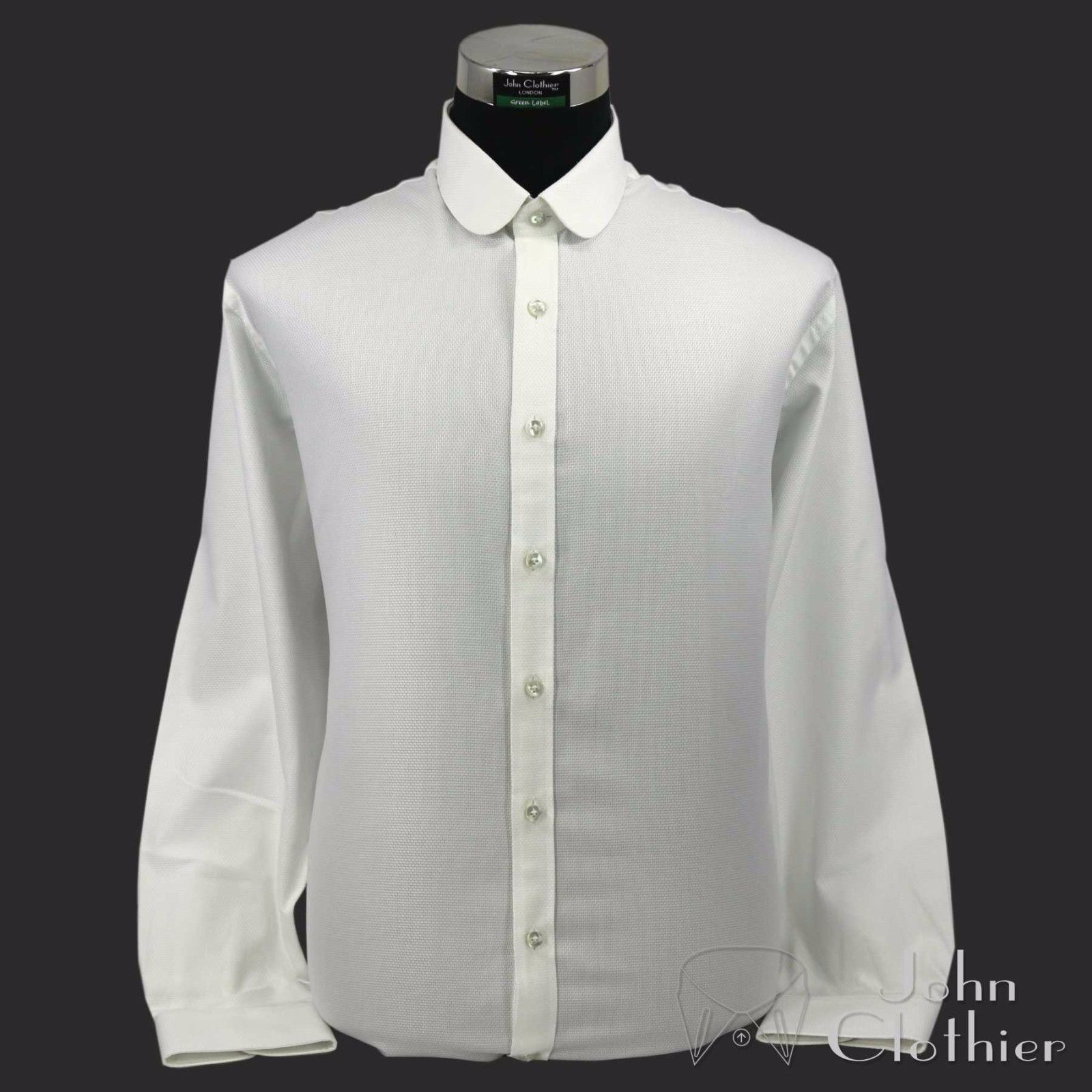 white penny round collar shirt