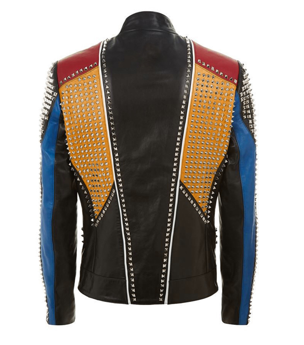 Mens Leather Jacket Multi Color Fashion Leather Jacket - Coats & Jackets