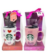 Starbucks Valentines Day Gift Set 12oz Mug Hot Double Chocolate Cocoa Wh... - $25.49