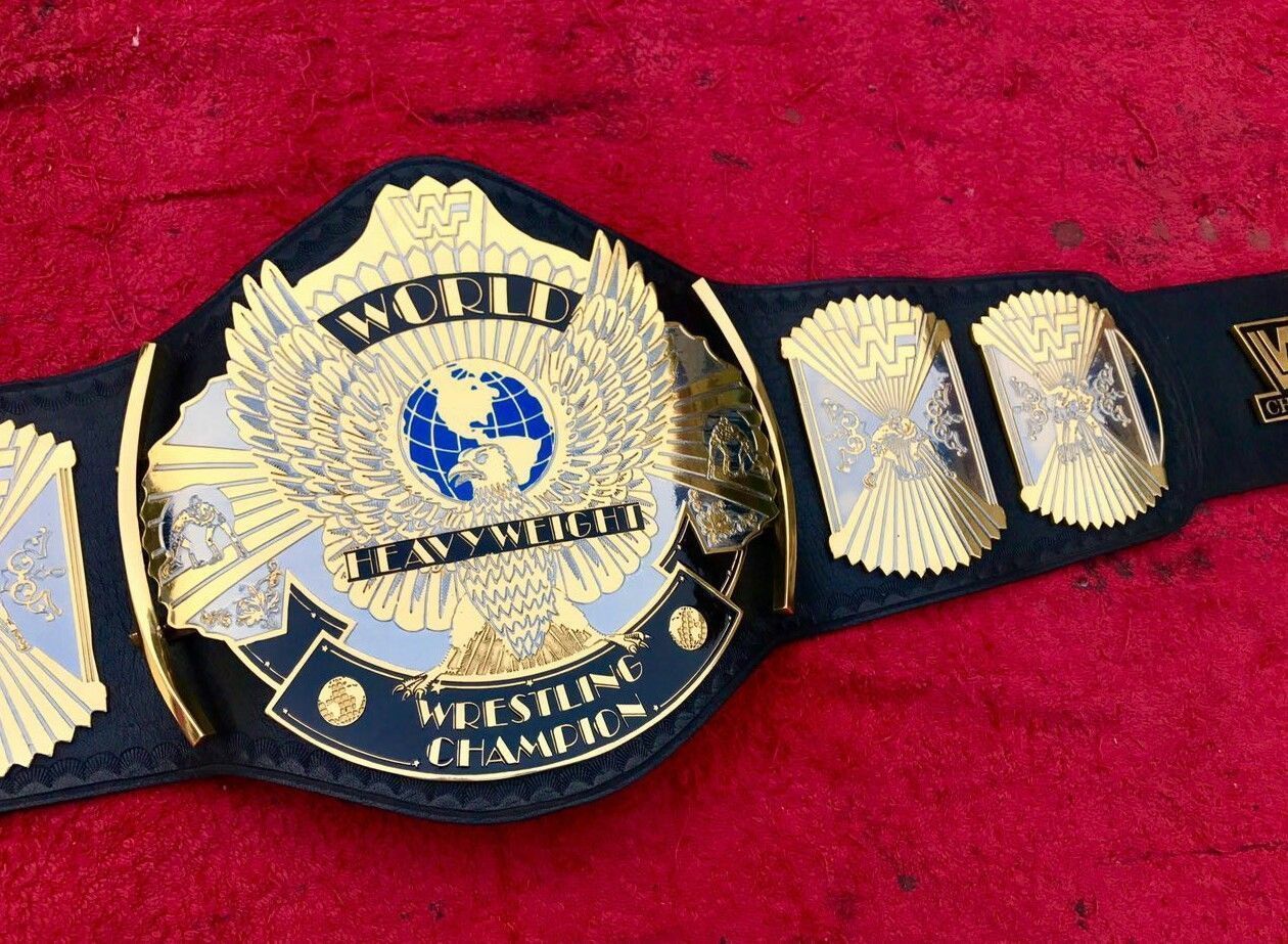 WWF Inter Continental Classic Gold Winged Eagle 4MM Championship Belt ...