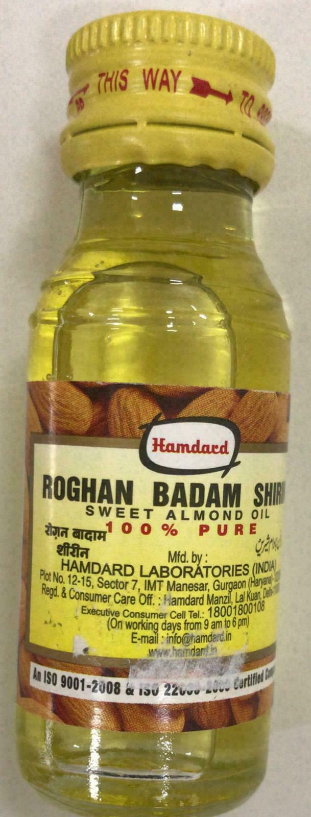 Roghan badam shirin sweet almond oil 100 pure hamdard 25ml Other