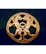 Vintage Metropolitan Museum of Art Persian Roaring Heraldic Lion Brooch Pin - $62.99