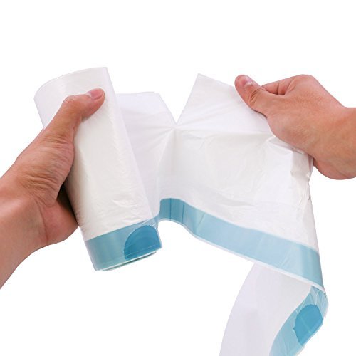 4 Gallon Small White Strong Drawstring Trash Bag,Garbage Bags for Bathroom Trash Cans