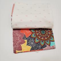 Kitchen Tea Towels, set of 3, Pink White Colorful Ethnic, Sustainable Cotton NWT image 4