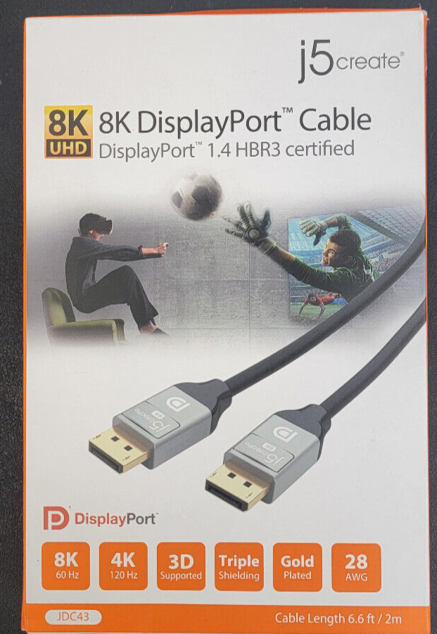 Primary image for j5create 8K DisplayPort™ Cable
