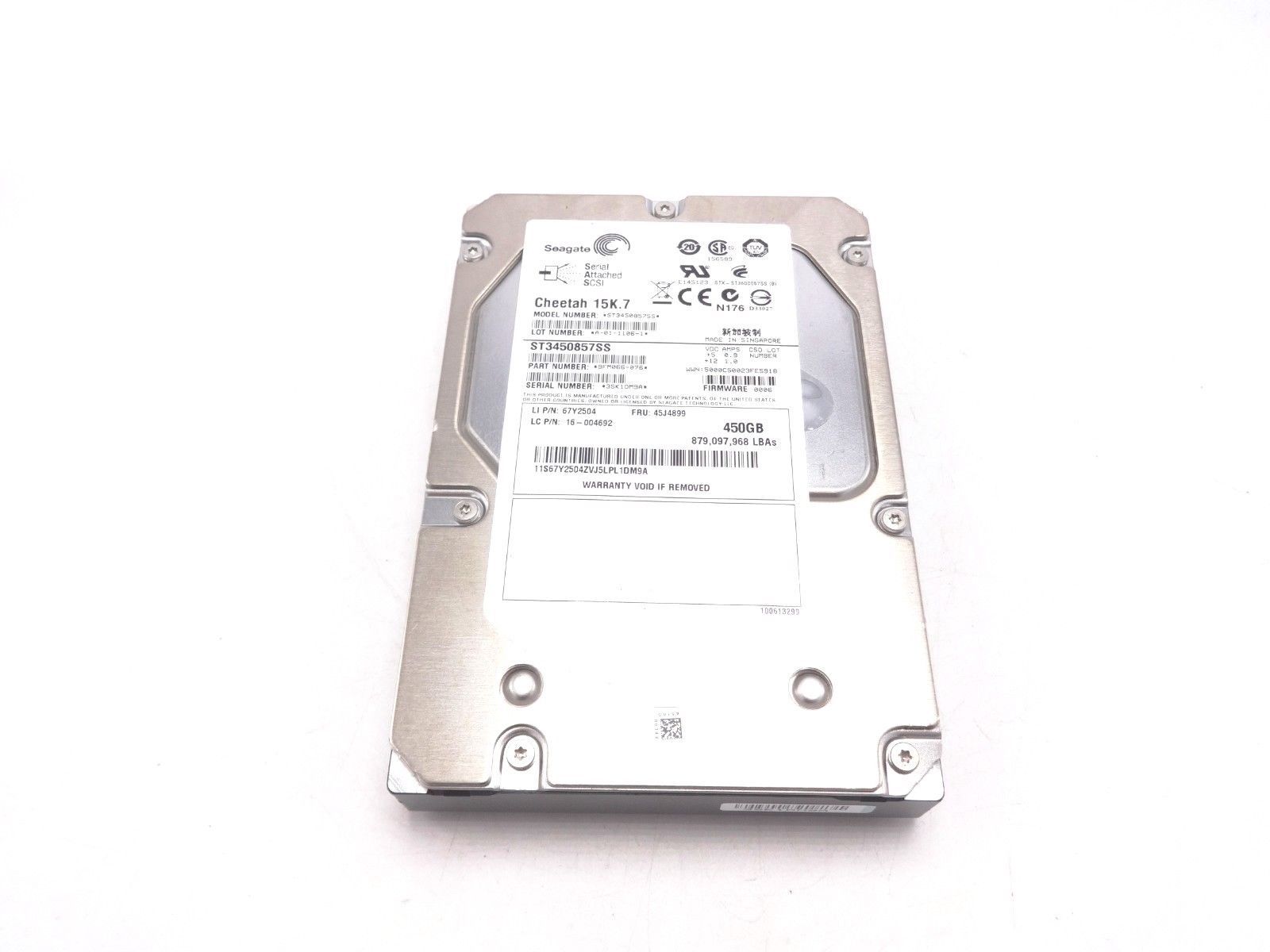 Ibm 45j49 450gb 15k 3 5 Sas Hard Drive And 18 Similar Items