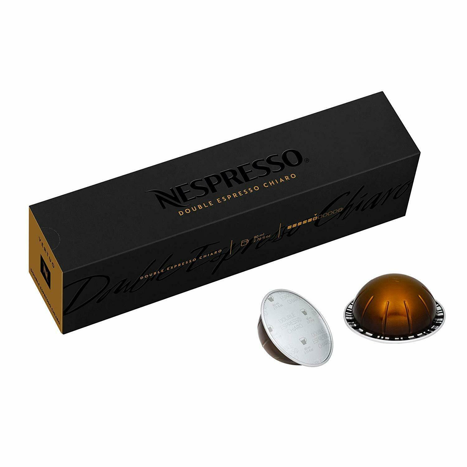 Nespresso Capsules VertuoLine Double Espresso Chiaro Medium Roast ...