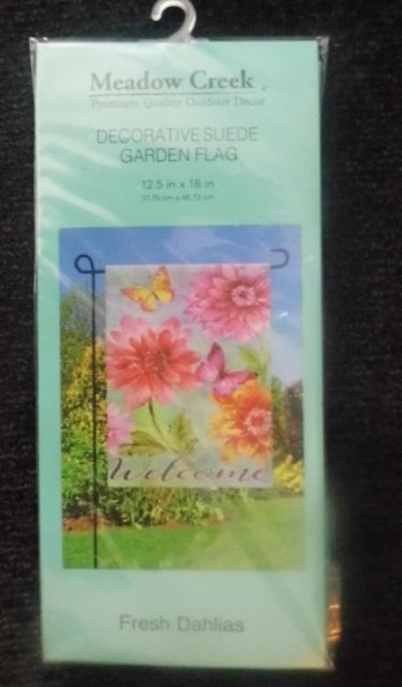 Burlap Organza Garden Flags 12.5”X 18” Meadow Creek Outdoor Decorative Suede 