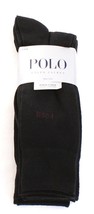 Polo Ralph Lauren Black Crew Socks 4 in Package Polo Signature  NWT - $29.69