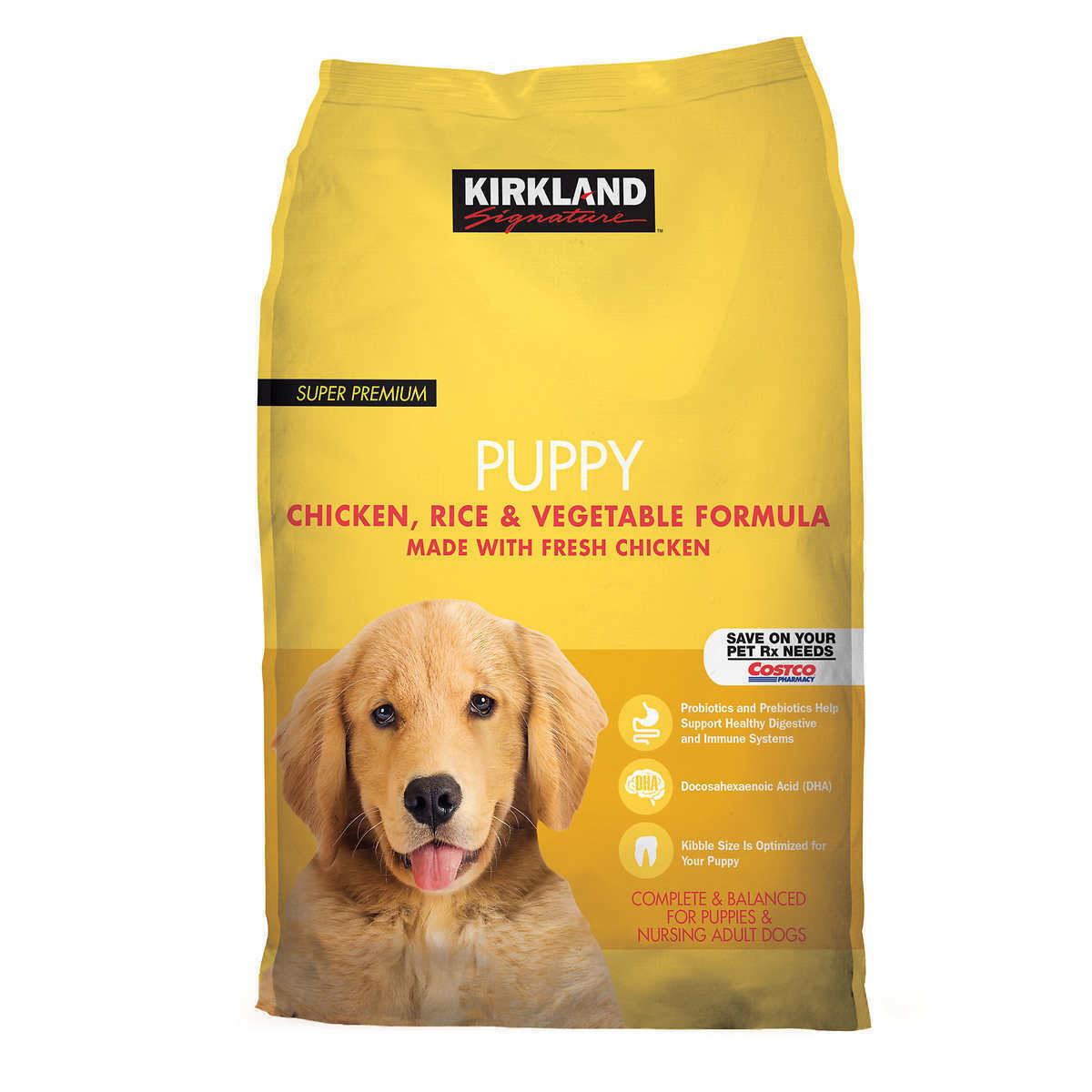 NEW Kirkland Signature Puppy Formula Chicken, Rice and Vegetable Dog Food 20 lb.