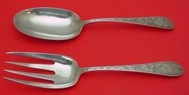 Colonial B Engraved by Whiting Sterling Salad Serving Set - $389.00