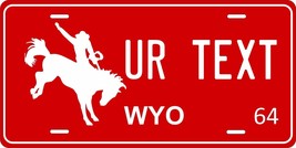 Wyoming 1964 License Plate Personalized Custom Auto Bike Motorcycle Mope... - $10.99+
