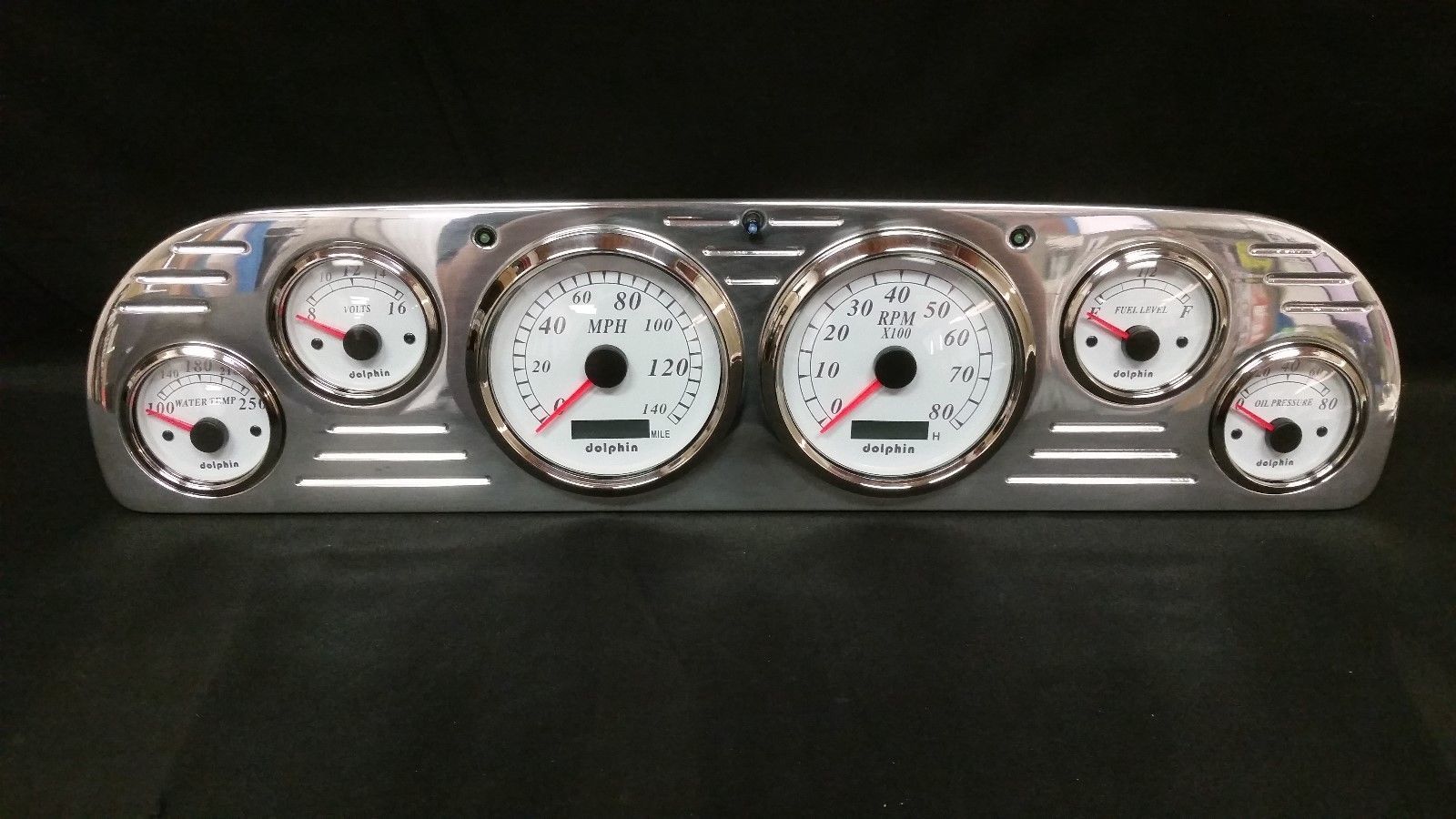 1957 1958 1959 1960 FORD TRUCK 6 GAUGE GPS CLUSTER WHITE Gauges