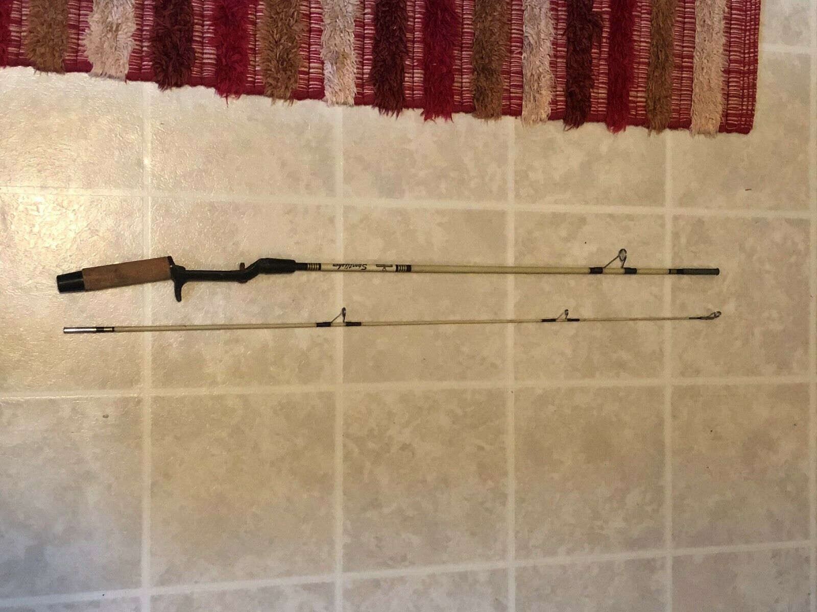 Vintage Shakespeare Kmart Sportfisher 5"6" 2 Pc. Fishing Rod. Model 7371 ! Spinning Rods