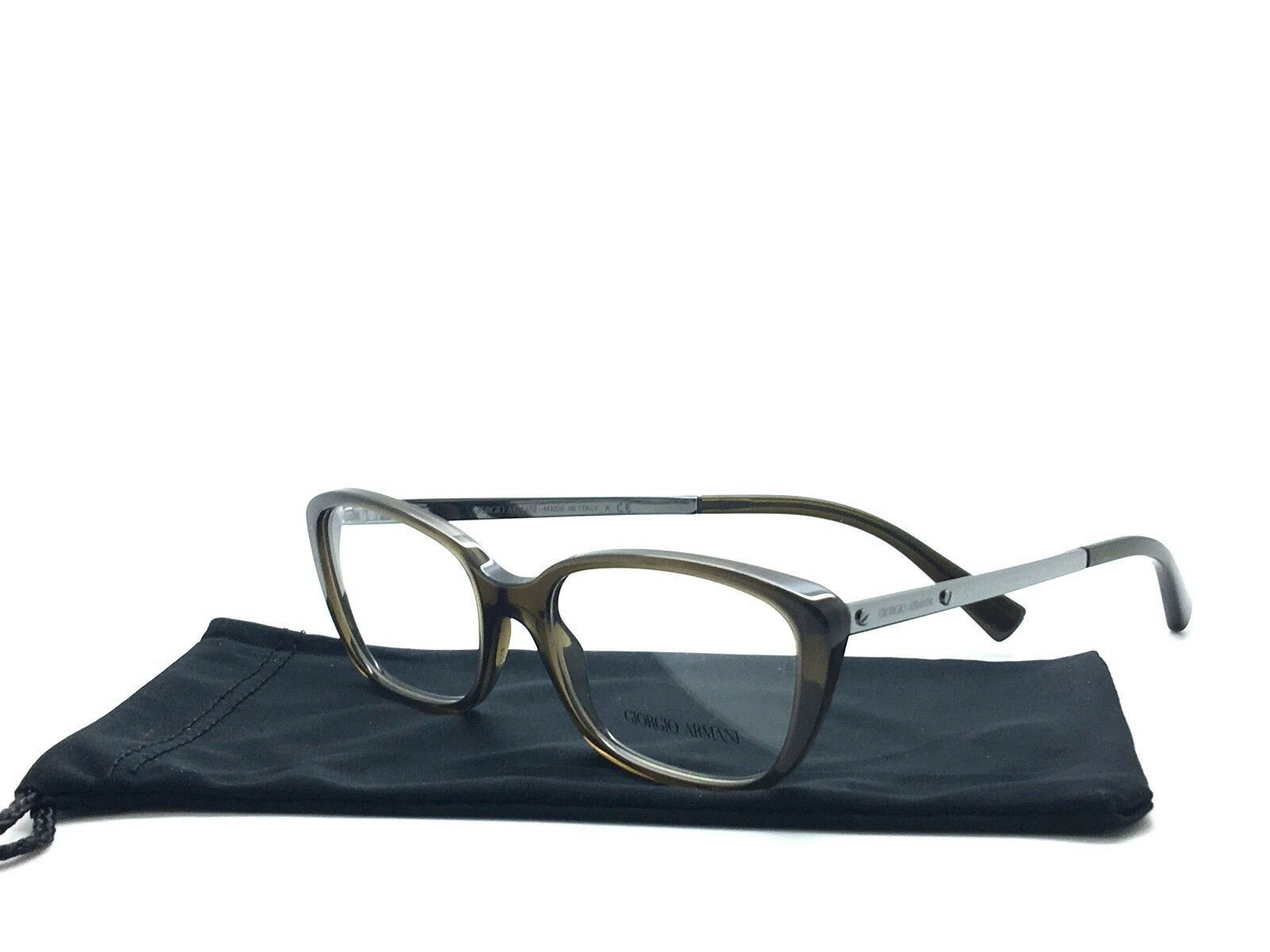 Giorgio Armani Eyeglasses AR 7012 5030 52-17-140 Clear Olive Green NEW no case