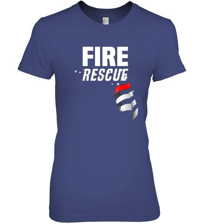Florida Fire Rescue Department T Shirt Firefighters Firemen Tops