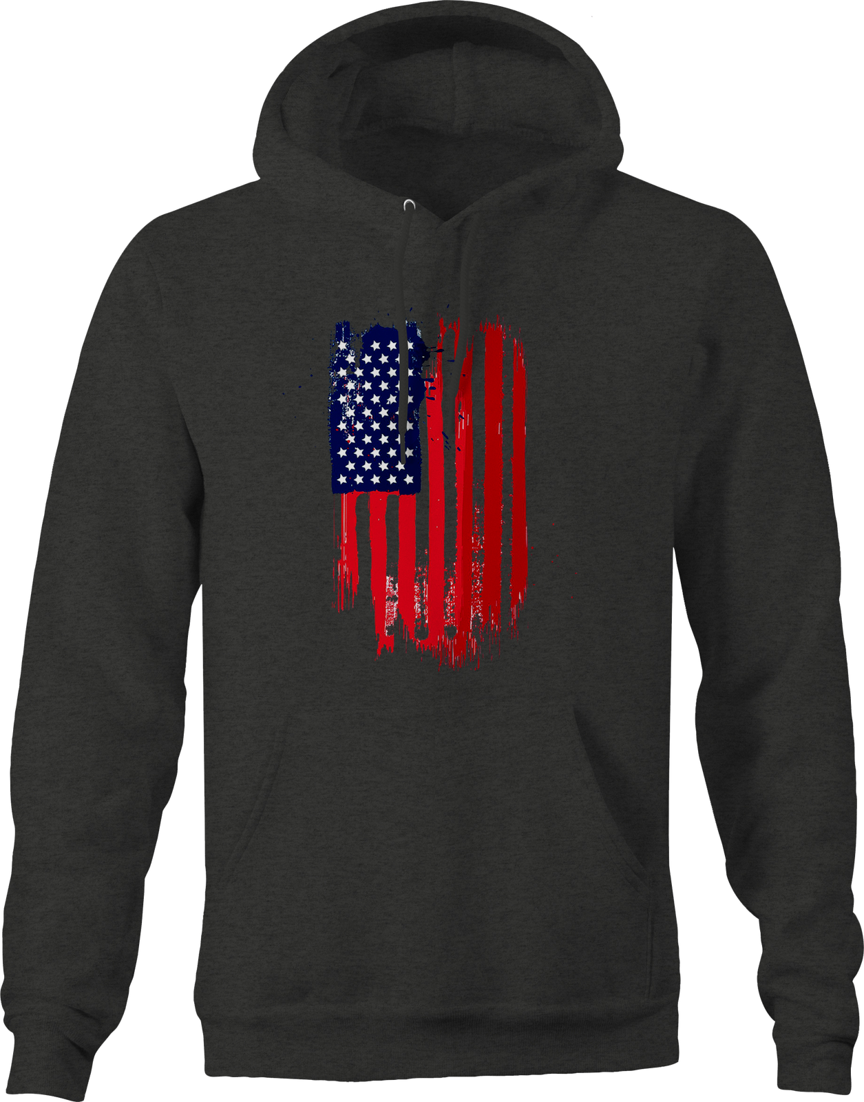 sweatshirt with american flag on sleeve