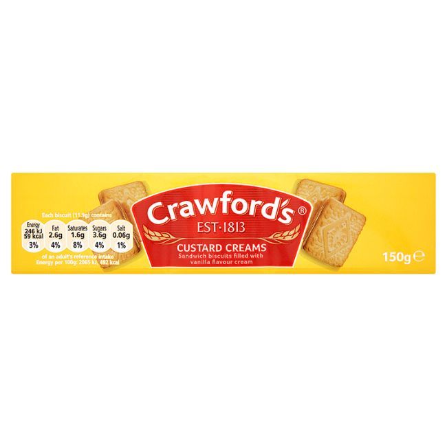 Crawford's Custard Creams 6 boxes 150g each