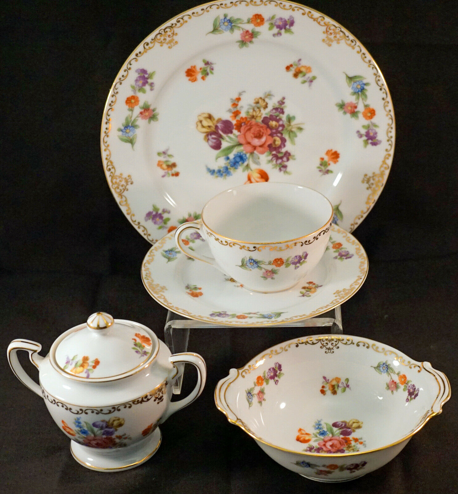 6 Piece Noritake China Set Dresdoll Floral And Similar Items